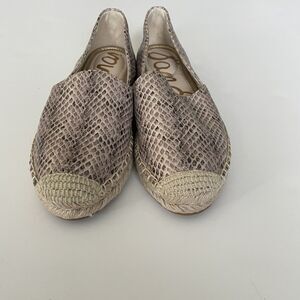 Sam Edelman Espadrille Size 7 Kesia Animal Print Slip-On Casual Office‎ Comfort